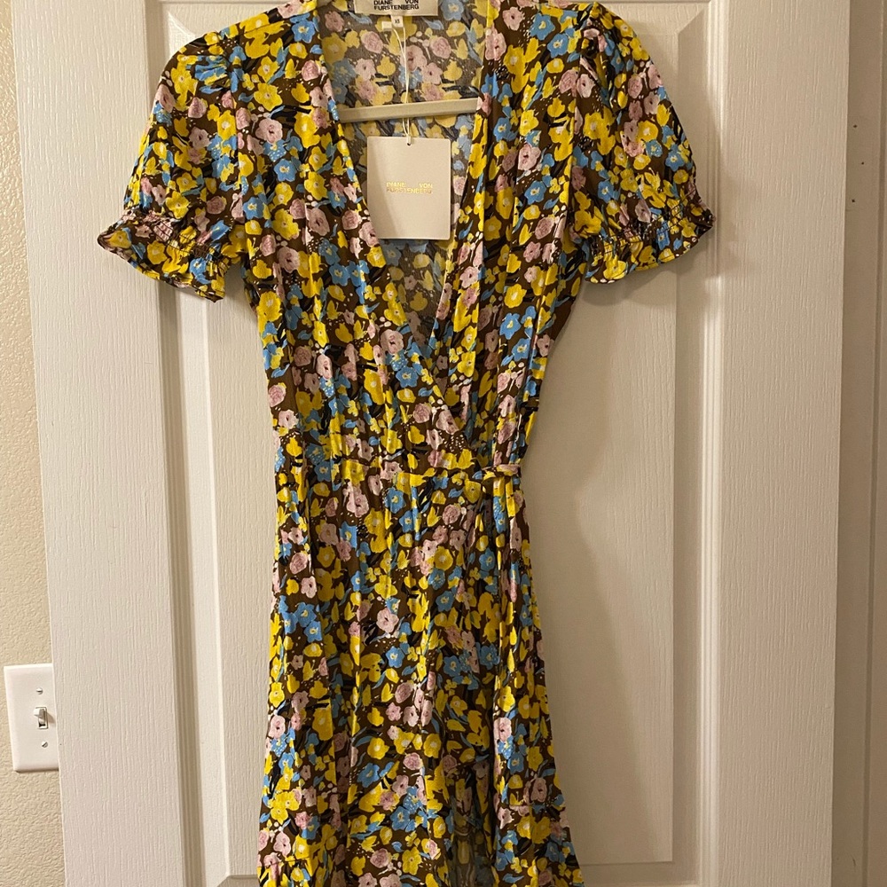Diane Von Furstenberg Floral Wrap Dress